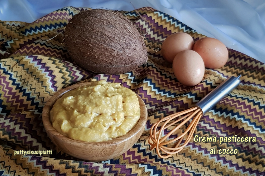 crema pasticcera al cocco
