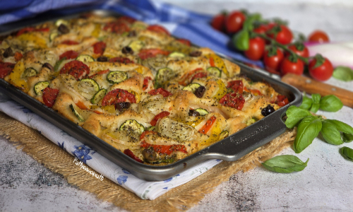 focaccia con le verdure