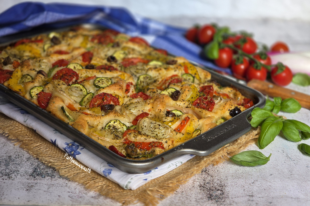 focaccia con le verdure