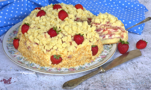 torta mimosa alle fragole