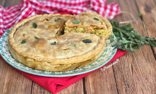 torta salata di verdure miste