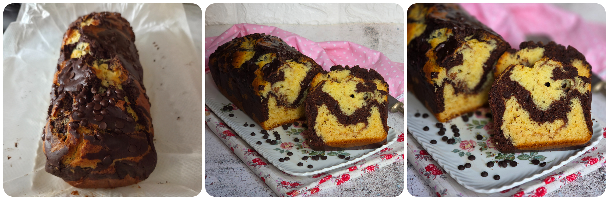 plumcake variegato al cacao