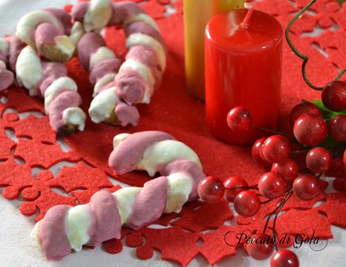 Candy canes cookies decorate