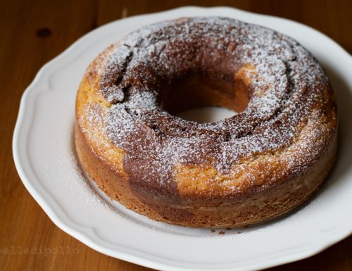 Ciambella bicolore alla ricotta