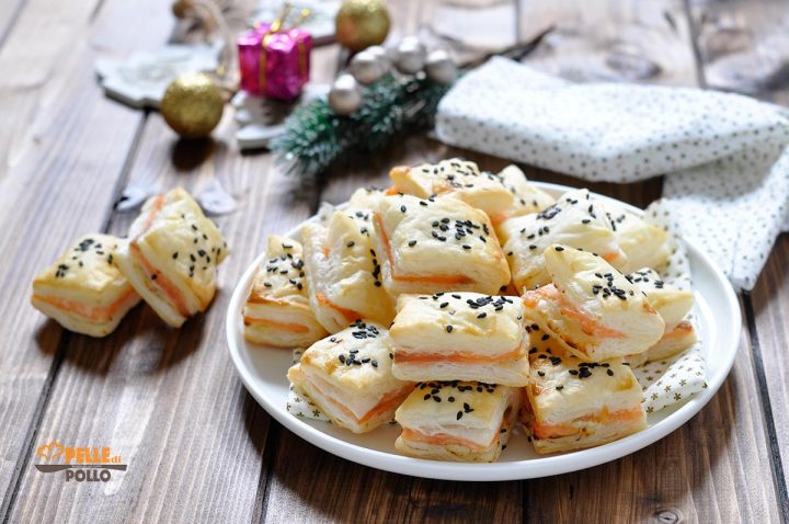 salatini di pasta sfoglia al salmone