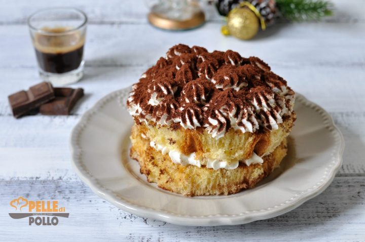 tiramisù di pandoro senza uova