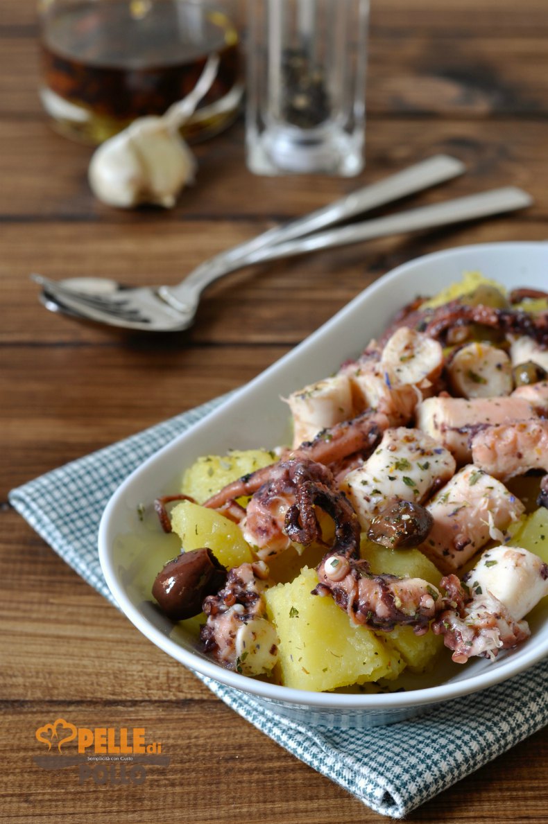 polpo con patate in insalata
