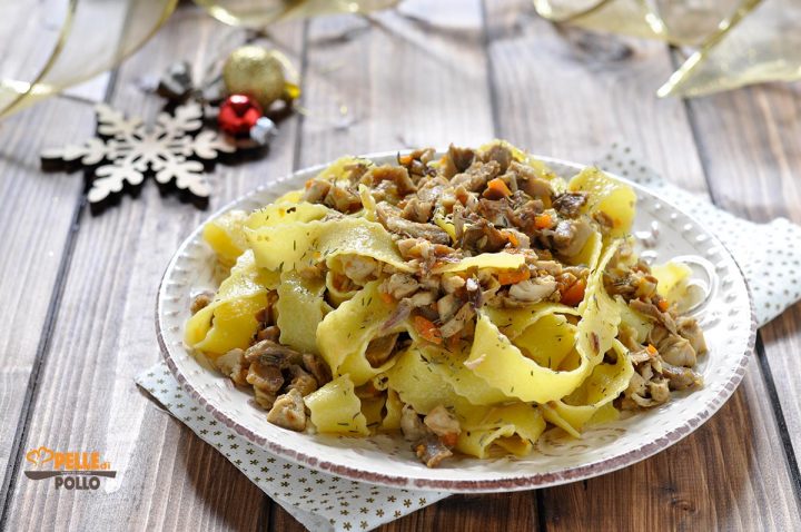 ragù di faraona e funghi porcini