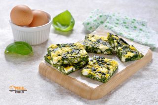 frittata con spinaci e feta al forno