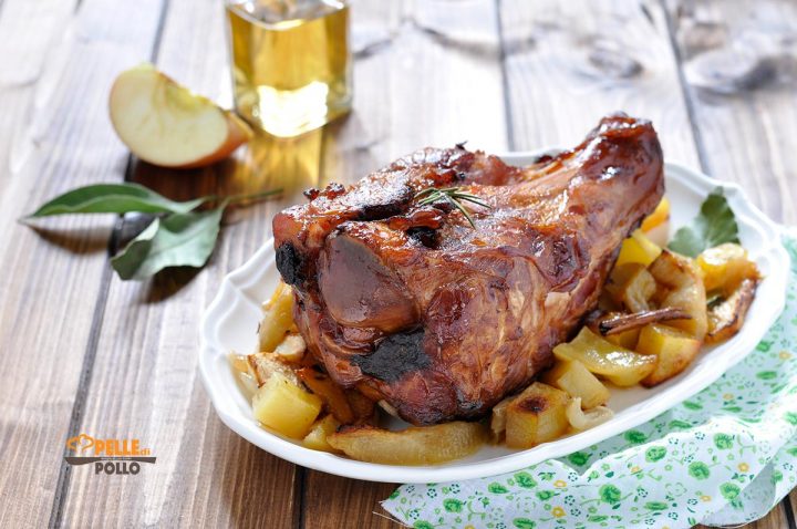 stinco affumicato al forno con patate