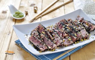 tagliata di tonno al sesamo