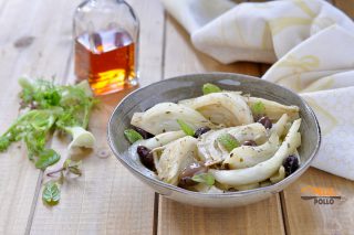 finocchi in agrodolce in padella