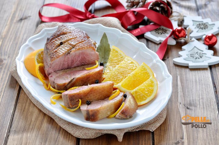 petto d'anatra all'arancia e miele