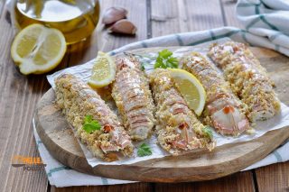 canocchie gratinate al forno