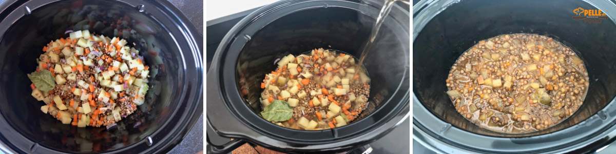 zuppa lenticchie nella crock pot