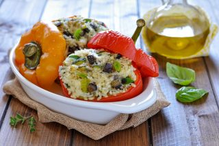 peperoni ripieni di riso e verdure