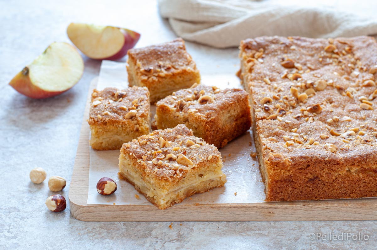 Torta con mele e nocciole - Dolce semplice e golosissimo