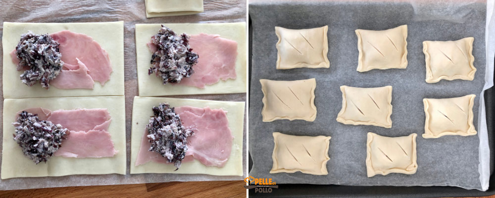 fagottini ripieni al radicchio