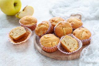 muffin alla banana e mele