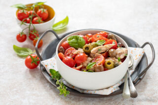 insalata di tonno e pomodori