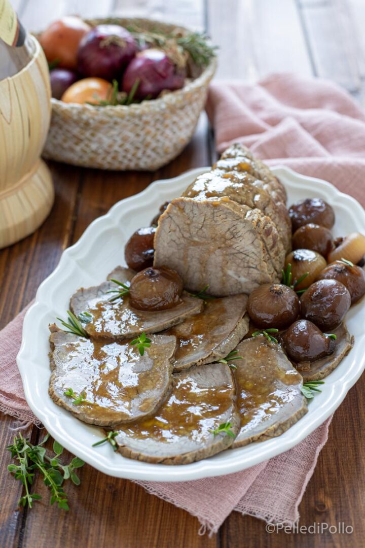 arrosto di manzo alle cipolle