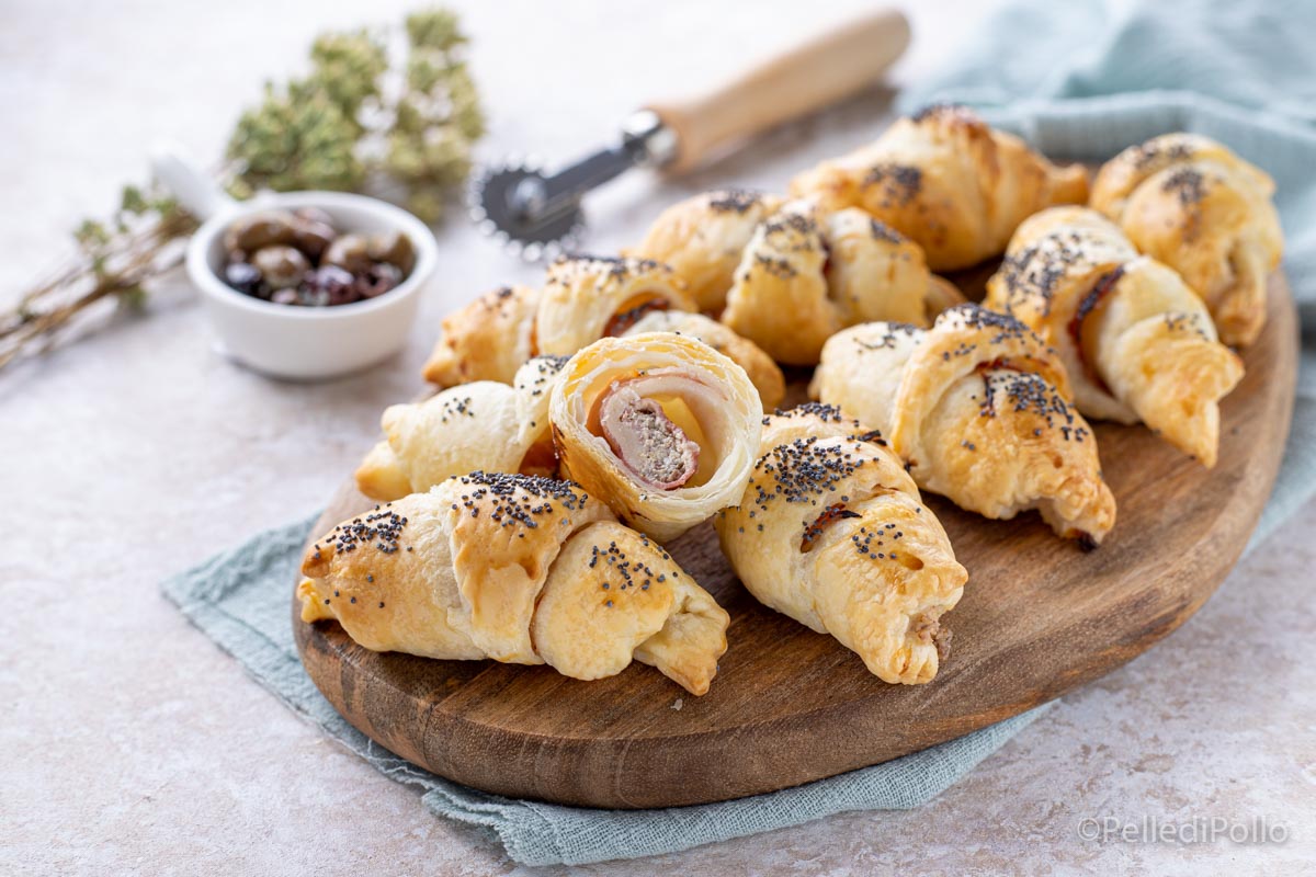 di sfoglia con prosciutto e olive Veloci e gustosi