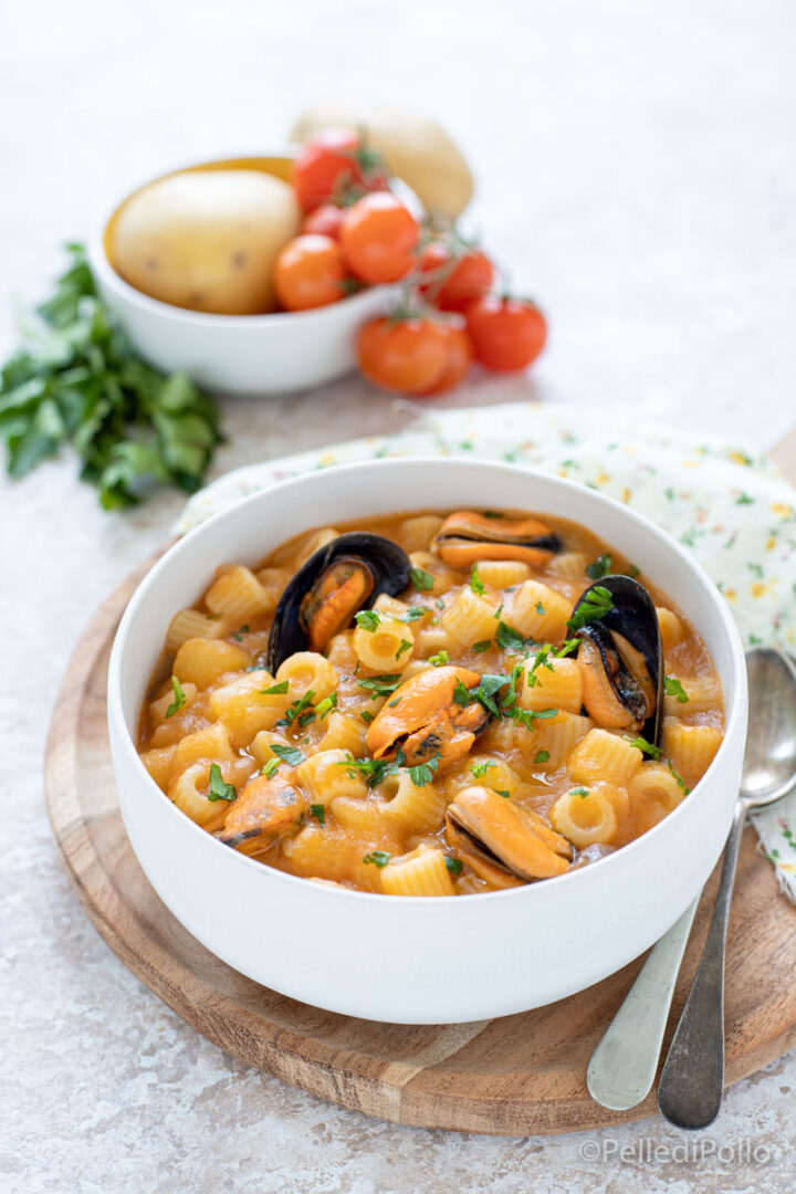 pasta con patate e cozze