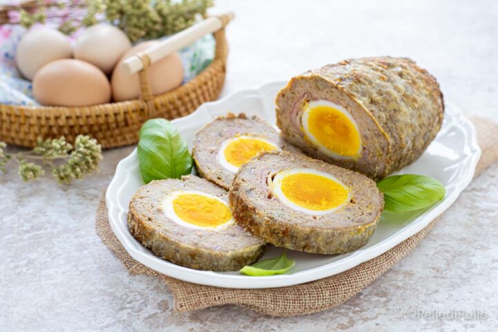 polpettone con uova sode