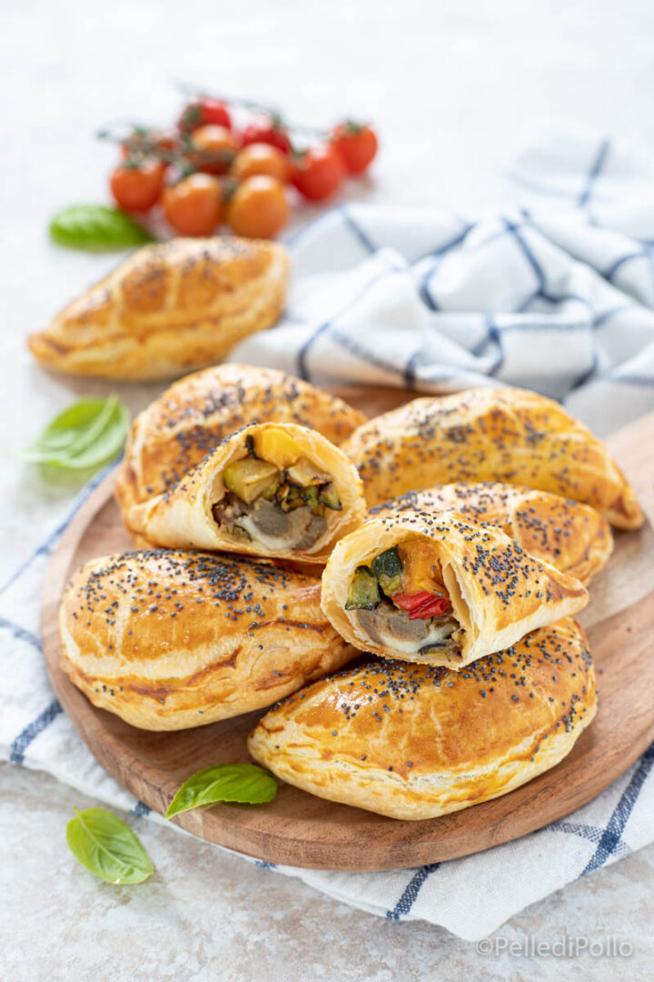 fagottini di sfoglia alle verdure