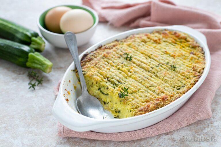 Gateau di zucchine e patate gratinato al forno - Pelle di Pollo Blog