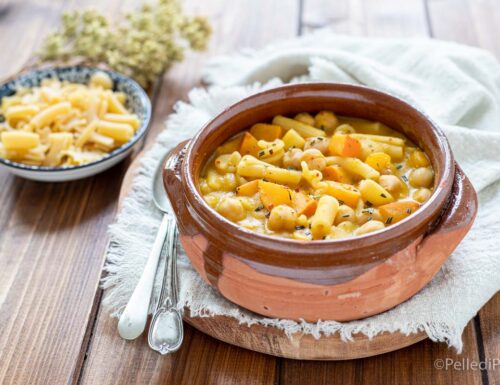 Pasta e ceci con zucca