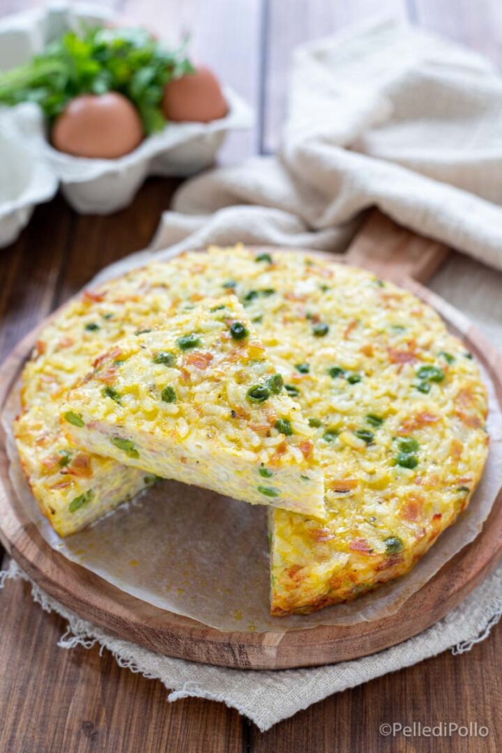 frittata al forno con riso