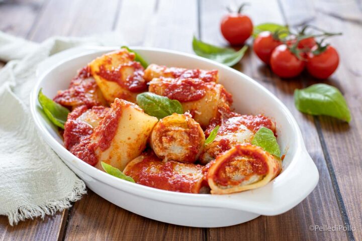 paccheri ripieni di melanzane