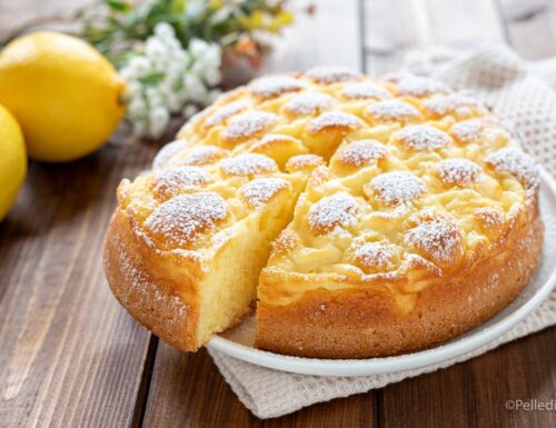 Torta trapunta con crema al limone