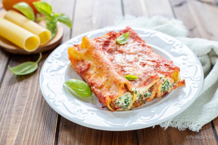 cannelloni con ricotta e spinaci