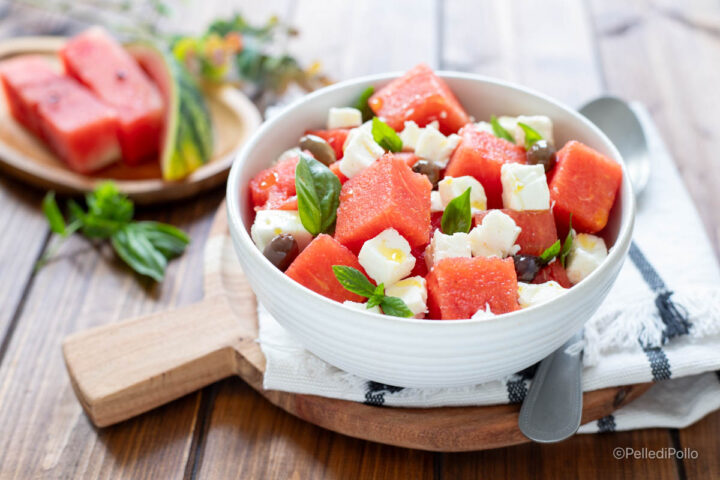 insalata di anguria e feta