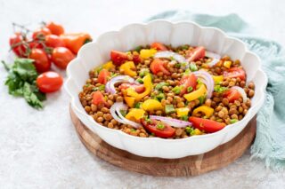 insalata di lenticchie estiva