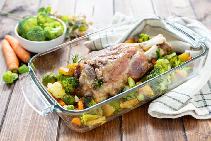stinco al forno con verdure