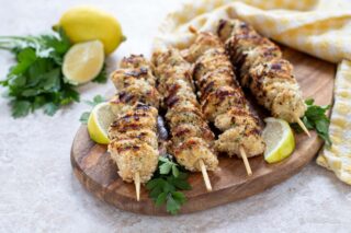 spiedini di petto di pollo con pangrattato