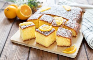 torta all'arancia e cocco