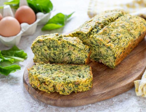 Torta salata con farina di mais e bietole