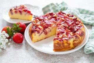 torta cremosa fragole e ricotta