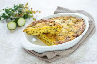 sformato di zucchine e stracchino