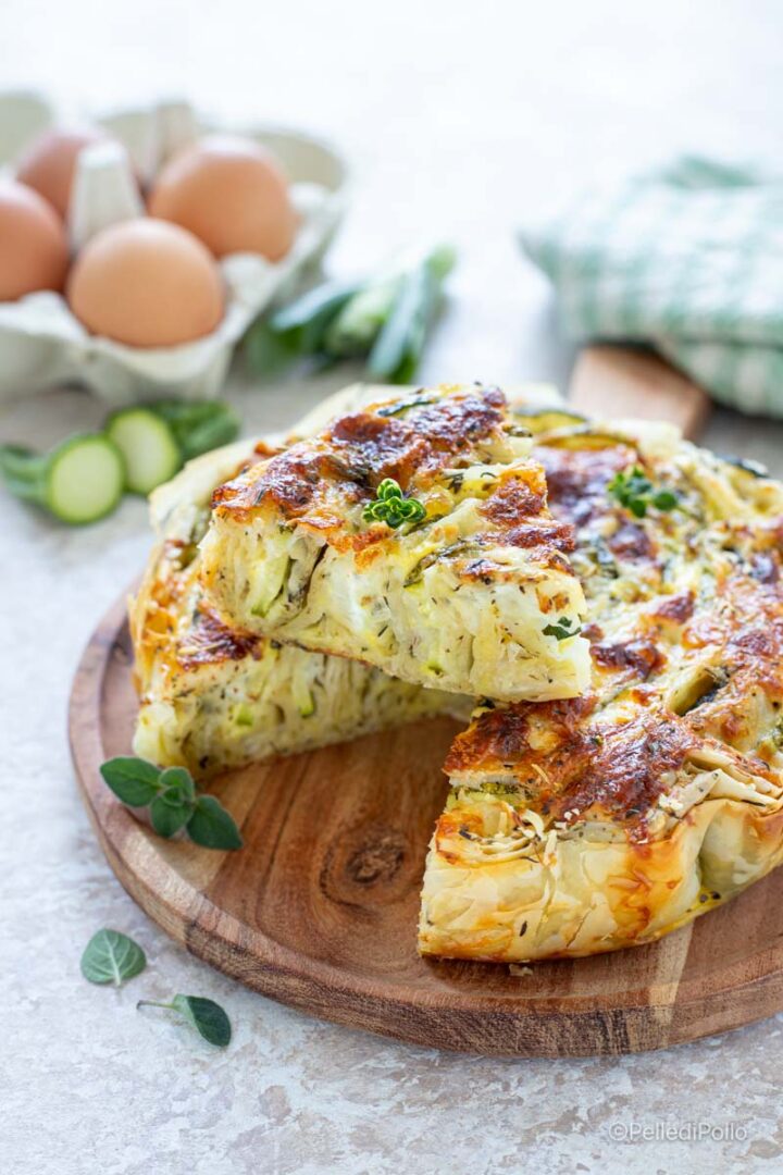 torta di pasta fillo alle verdure