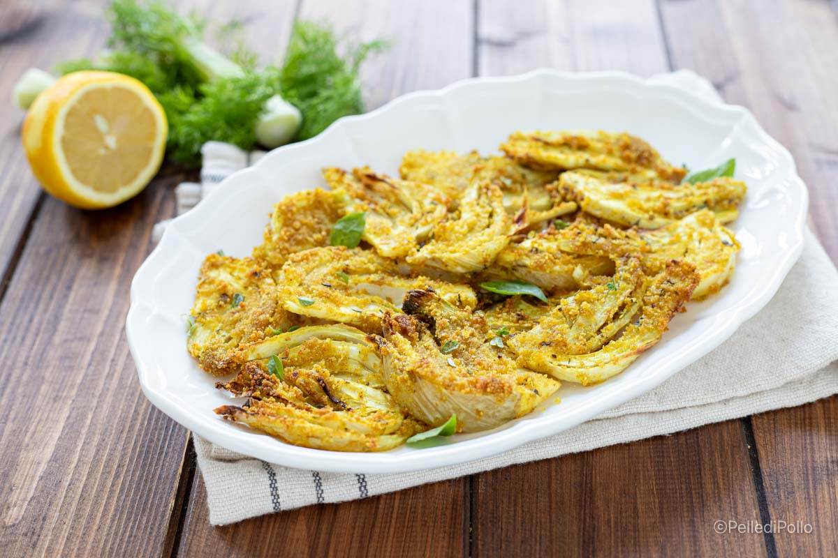 finoçchi gratinati in friggitrice ad aria