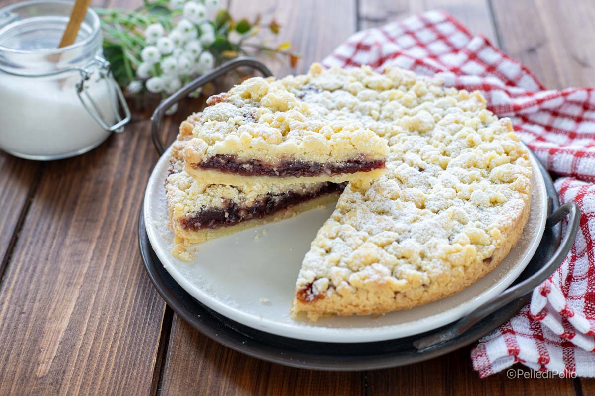sbriciolata shortbread con confettura