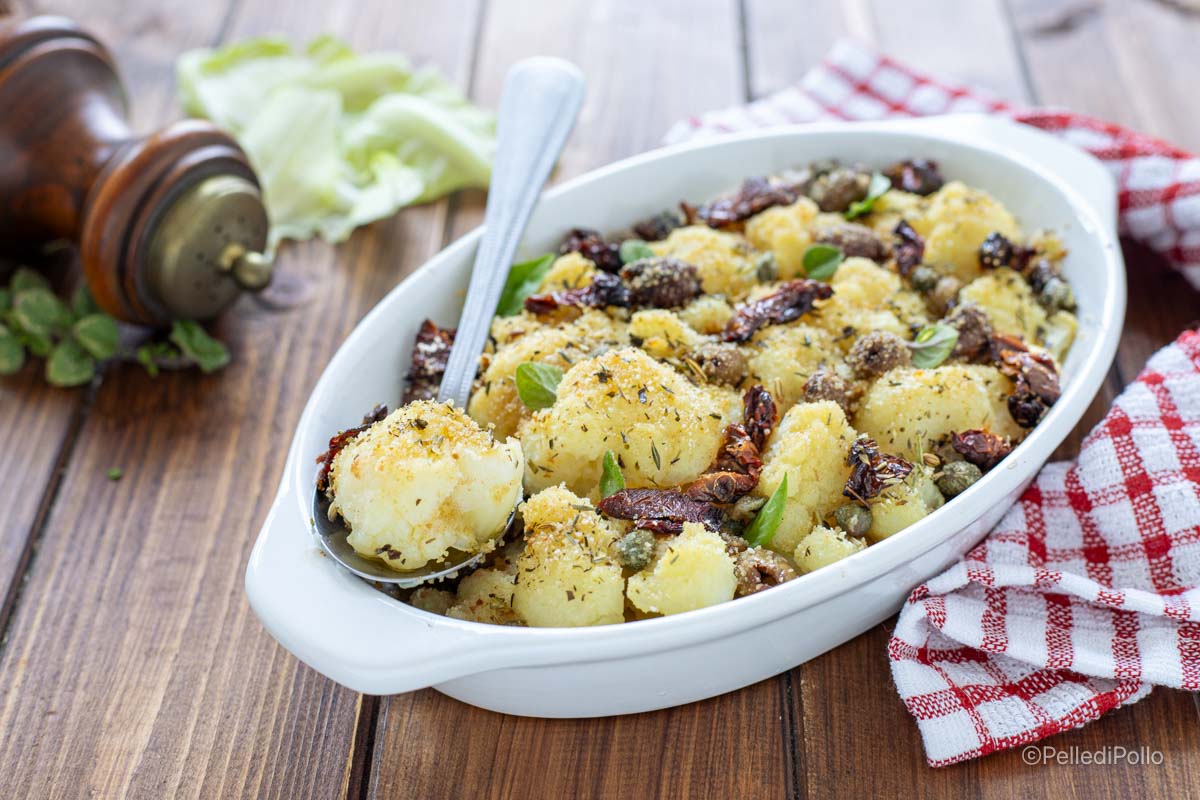 cavolfiore gratinato alla siciliana