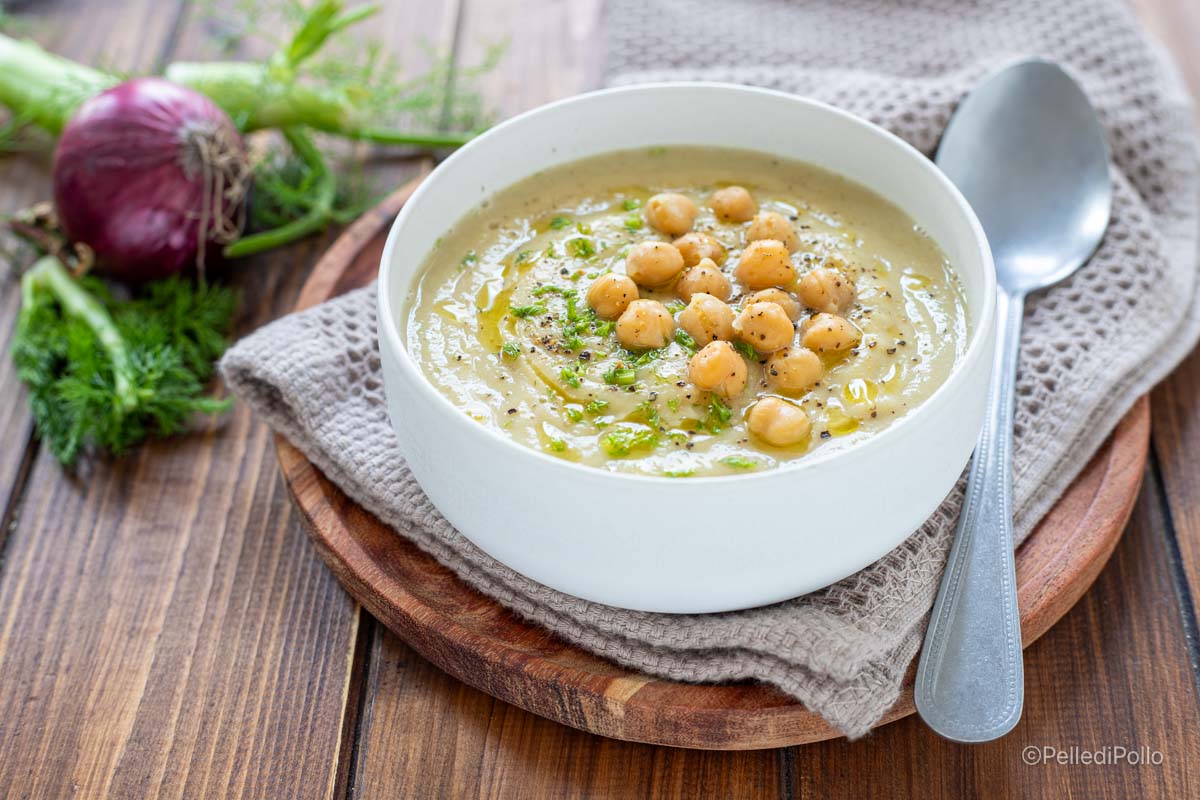crema di finocchi e ceci