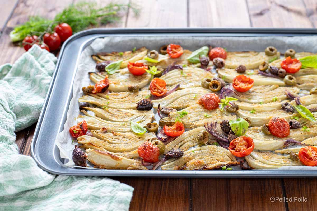 finocchi gratinati alla mediterranea