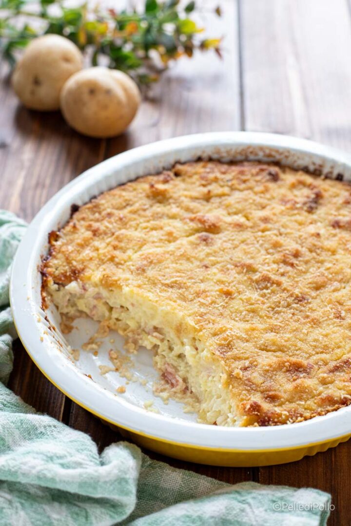 tortino di cavolo cappuccio gratinato